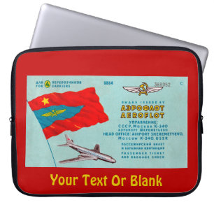 Fluggastticket Laptopschutzhülle
