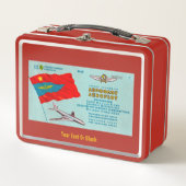 Fluggastticket Metall Lunch Box (Vorderseite)