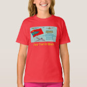 Fluggastticket T-Shirt (Vorderseite)