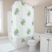 Fluggeld Emoji Duschvorhang (Beispiel)