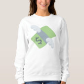 Fluggeld Emoji Frauen Sweatshirt (Vorderseite)