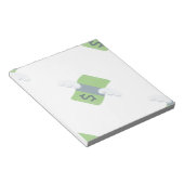 Fluggeld Emoji Notizblock (angewinkelt)