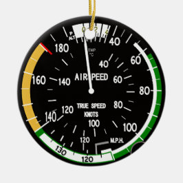 Fluggeschwindigkeitsanzeigegerät Keramik Ornament