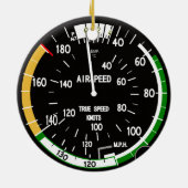 Fluggeschwindigkeitsanzeigegerät Keramik Ornament (Hinten)