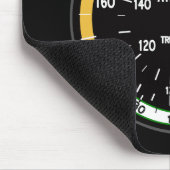 Fluggeschwindigkeitsanzeigegerät Mousepad (Ecke)