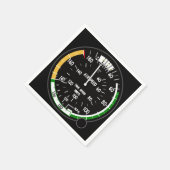 Fluggeschwindigkeitsanzeigegerät Serviette (Ecke)