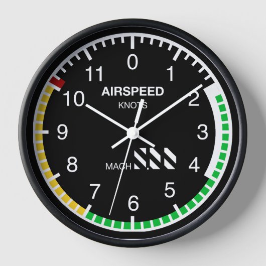 FLUGGESCHWINDIGKEITSUHR UHR (Vorderseite)