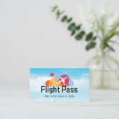 Fluggesellschaft Logo | Flug Visitenkarte (Stehend Vorderseite)
