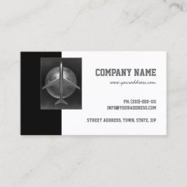 Fluggesellschaft Metal Airbus World Travel Card Visitenkarte