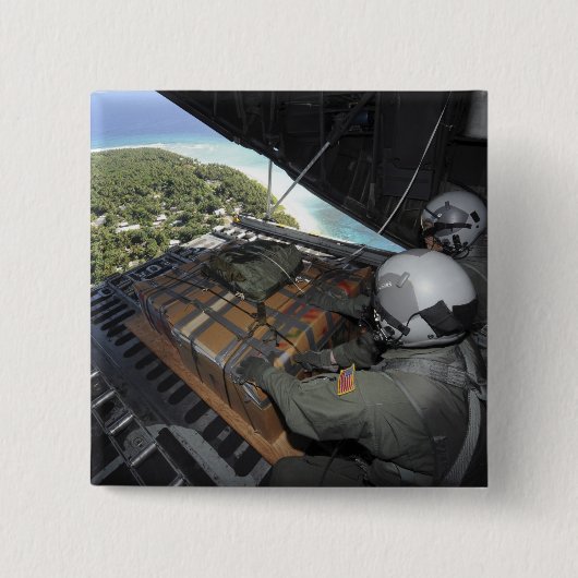 Fluggesellschaften drängen eine Palette gespendete Button (Vorderseite)