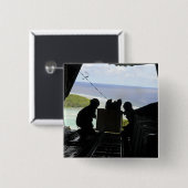 Fluggesellschaften drängen eine Palette gespendete Button (Vorne & Hinten)