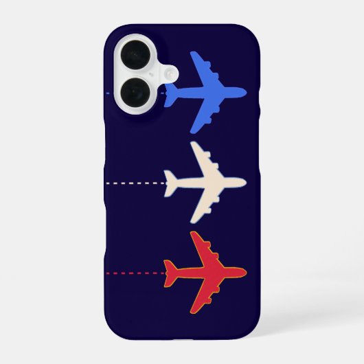 Fluggesellschaften Flugzeuge iPhone 16 Hülle (Rückseite)