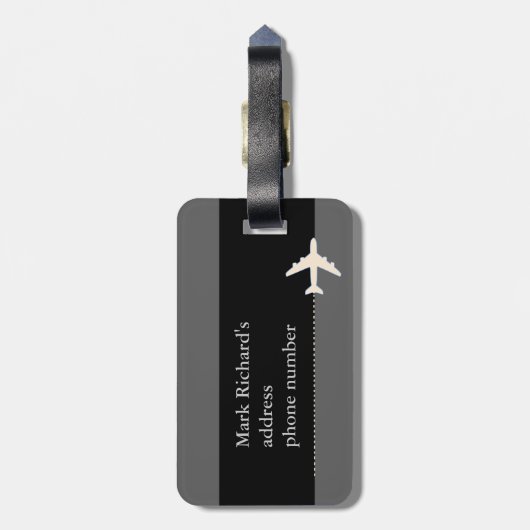 Fluggesellschaften Gepäckanhänger (Rückseite vertikal)