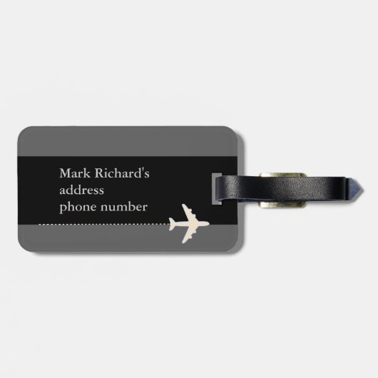 Fluggesellschaften Gepäckanhänger (Rückseite horizontal)