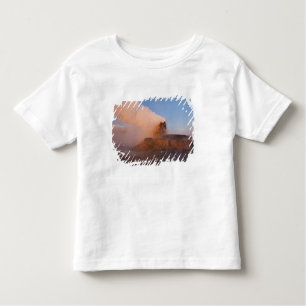 Fluggeyser mit schneebedeckter Granitpalette Kleinkind T-shirt