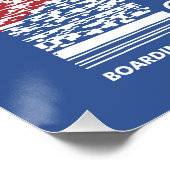 Flughafen AMS Amsterdam Poster (Ecke)
