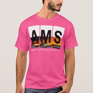 Flughafen Amsterdam Schiphol Niederlande Ams Iata- T-Shirt
