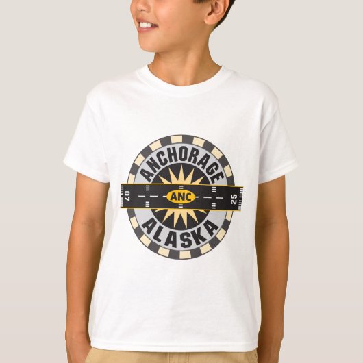 Flughafen Anchorage Alaska ANC T-Shirt (Vorderseite)