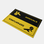 Flughafen Ankunft Abflüge Fußmatte (Schrägansicht)