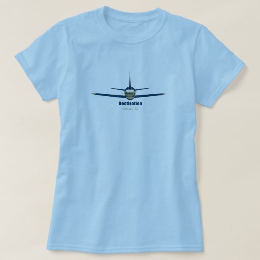 Flughafen Atlanta Georgia GA T-Shirt (Design vorne)
