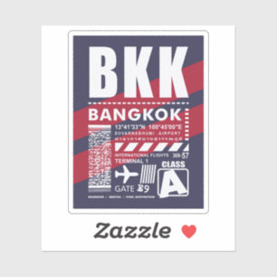 Flughafen BKK Bangkok Aufkleber