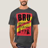 Flughafen BRU Brüssel T-Shirt (Vorderseite)