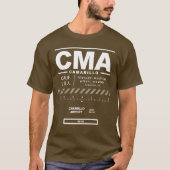 Flughafen Camarillo CMA T - Shirt (Vorderseite)