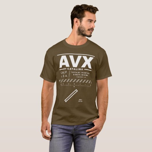 Flughafen Catalina AVX T - Shirt (Vorne ganz)