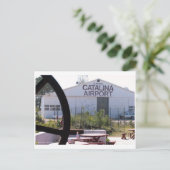 Flughafen Catalina Postkarte (Stehend Vorderseite)