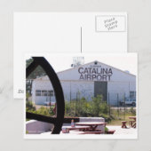 Flughafen Catalina Postkarte (Vorne/Hinten)