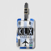 Flughafen-Code Kalamata KLX Gepäckanhänger (Vorderseite Vertikal)