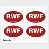 Flughafen-Code - Rotholz-Fälle, Minnesota Ovaler Aufkleber (Blatt)