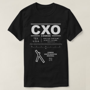 Flughafen Conroe/North Houston Regional CXO USAA T-Shirt