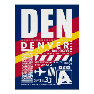 Flughafen DEN Denver Poster
