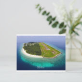 Flughafen Dharanvandhoo, Malediven Postkarte (Stehend Vorderseite)