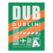 Flughafen DUB Dublin Poster (Vorderseite)
