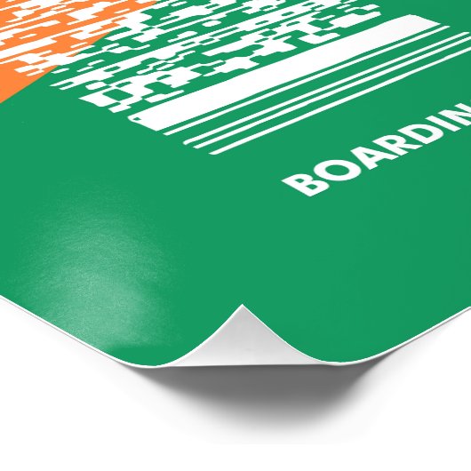 Flughafen DUB Dublin Poster (Ecke)