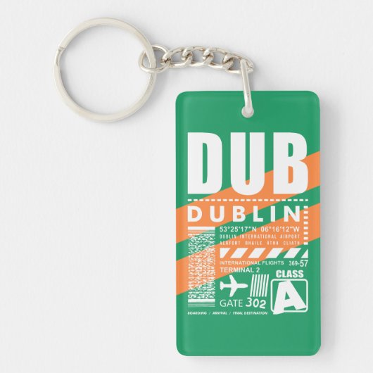 Flughafen DUB Dublin Schlüsselanhänger (Vorderseite)
