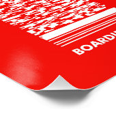 Flughafen DXB Dubai Poster (Ecke)