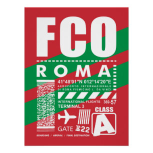 Flughafen FCO Rom, Poster