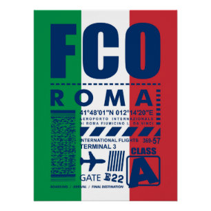 Flughafen FCO Rom, Poster