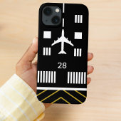 Flughafen & Flugzeug, einfache Luftfahrt iPhone Hülle