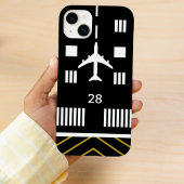 Flughafen & Flugzeug, einfache Luftfahrt iPhone Hülle