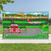 Flughafen für Spiel 6x10 Banner (Außenbereich)