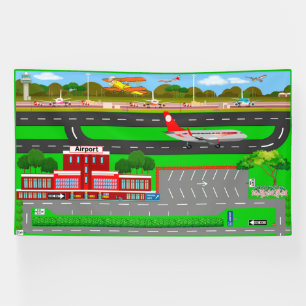 Flughafen für Spiel 6x10 Banner