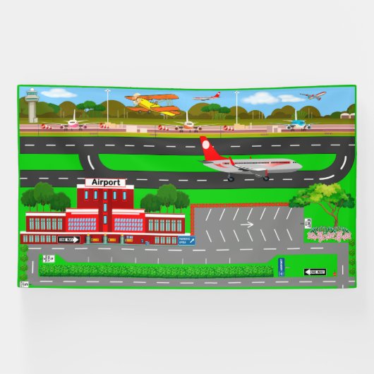 Flughafen für Spiel 6x10 Banner (Horizontal)