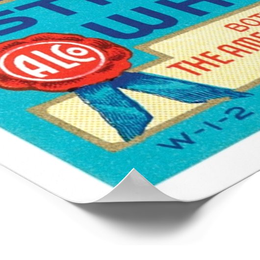 Flughafen Geright Whiskey Poster (Ecke)