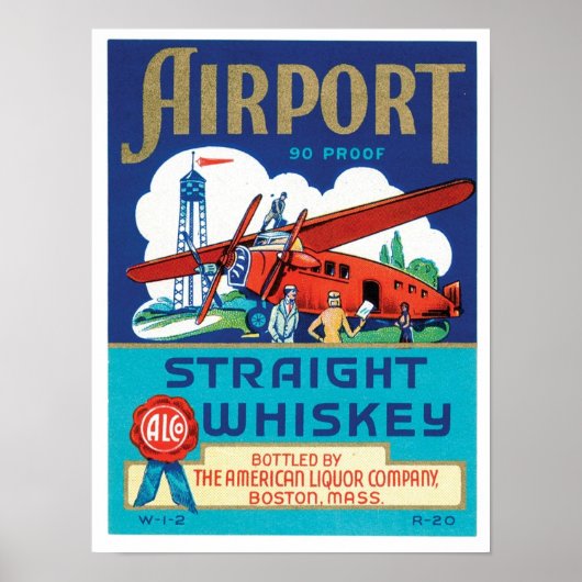 Flughafen Geright Whiskey Poster (Vorne)