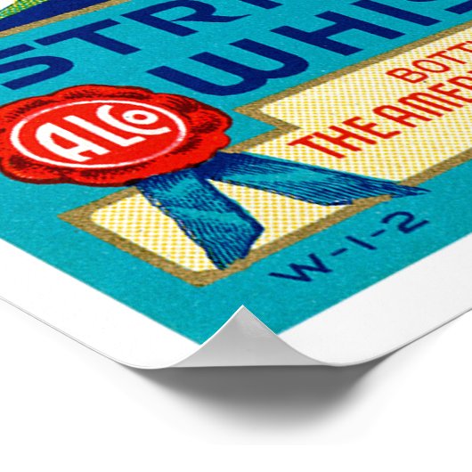 Flughafen Geright Whiskey Poster (Ecke)