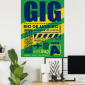 Flughafen GIG Rio de Janeiro Poster (Heimbüro)